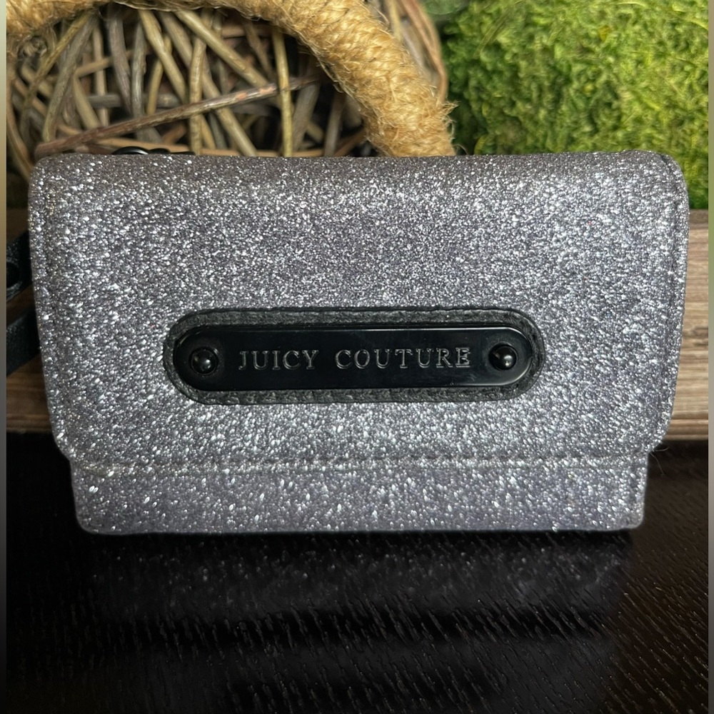 Juicy Couture Stardust Glitter Trifold Wallet / Wristlet